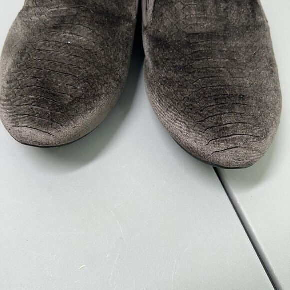 Birdies The Starling Womens 6.5 Shoes Brown Python Print Velvet Loafer Flat - Picture 5 of 10